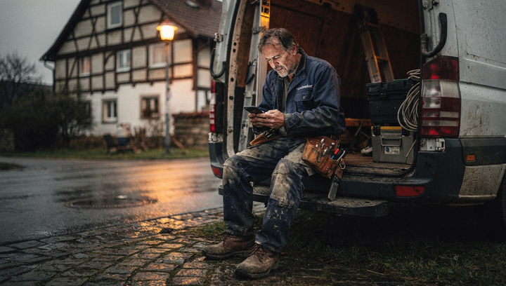 Szene aus dem Alltag — Handwerker