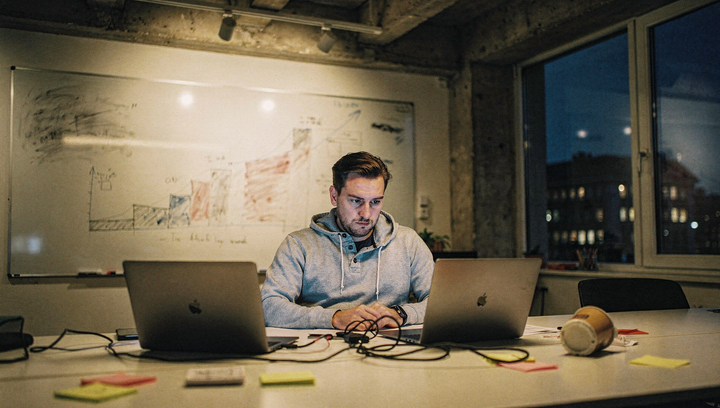 Szene aus dem Alltag — Startups