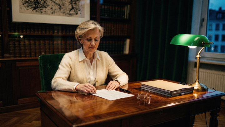 Szene aus dem Alltag — Steuerberater